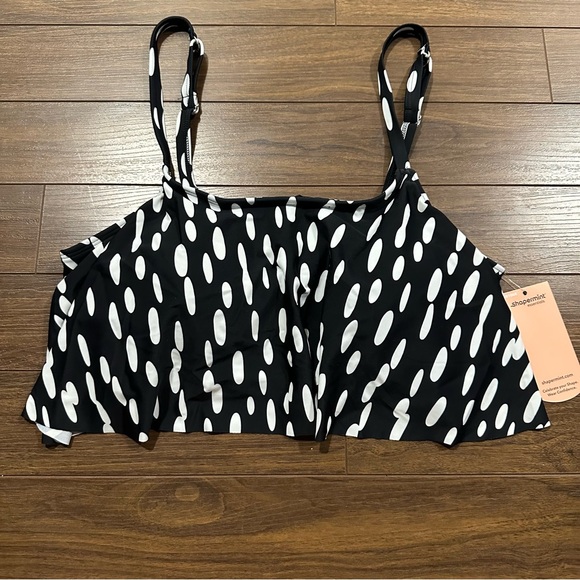 NWT Shapermint Swim Ruffled Bikini Top size XL - Picture 2 of 4